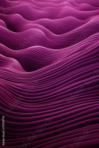 magenta pink wavy lines field landscape