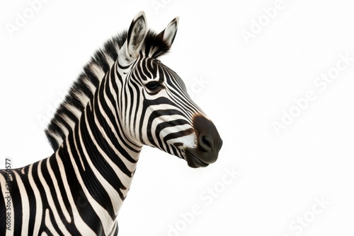 zebra isolated on white background © Asha.1in
