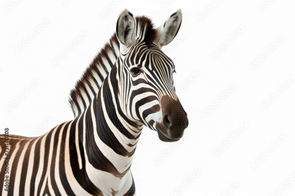 zebra isolated on white background zebra isolated on white background