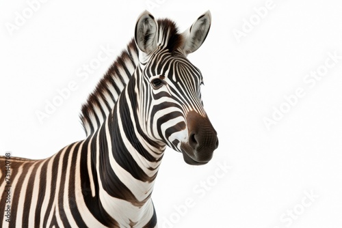 zebra isolated on white background © Asha.1in