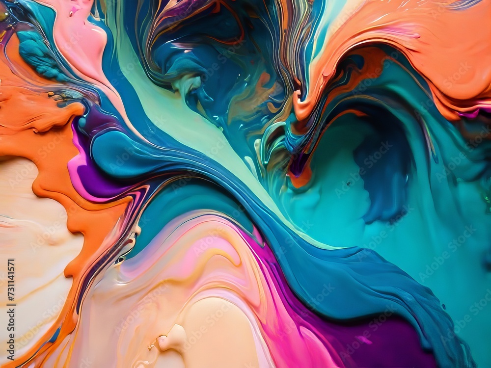 abstracción de pinturas líquidas en un flujo abstracción de pinturas líquidas en un flujo