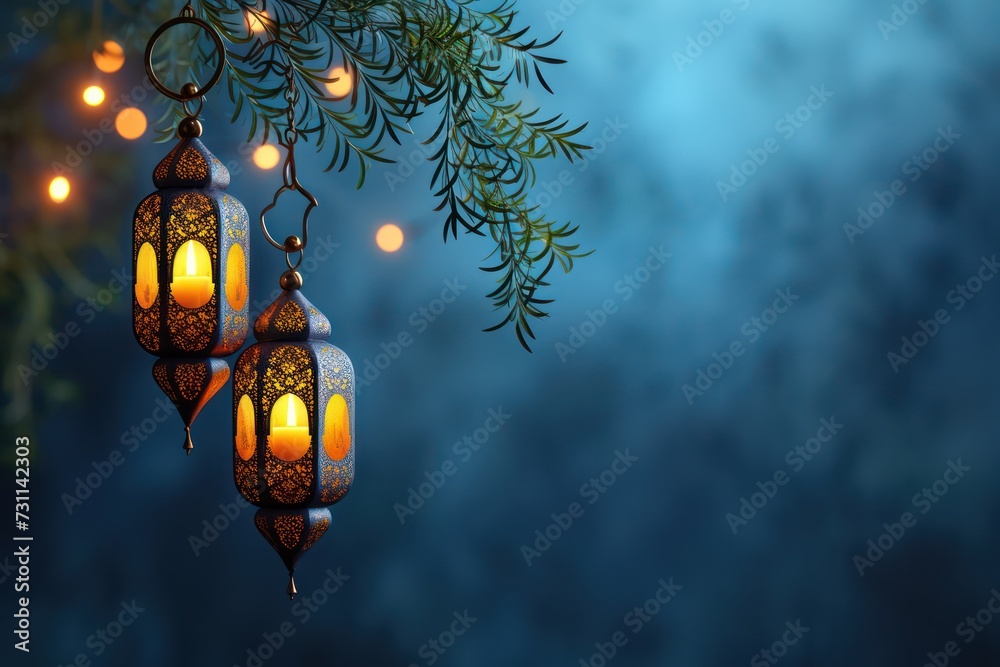 Ramadan Kareem's background with copy space. Islamic greeting card template with Ramadhan theme for wallpaper design. Poster, media banner. Ramadan Kareem's background with copy space. Islamic greeting card template with Ramadhan theme for wallpaper design. Poster, media banner.