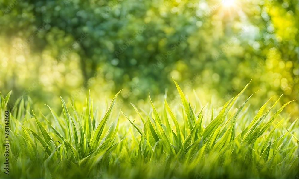 Background depicting a summer scene in soft focus, featuring sunlit bokeh Background depicting a summer scene in soft focus, featuring sunlit bokeh