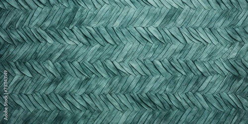 Mint plush carpet close-up photo, flat lay 