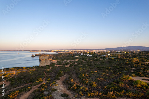 Portugal  2023  holidays  vacation  drone  aerial  Portimao  torre  lapa  sunrise