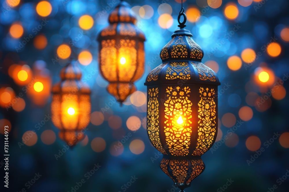Background of peaceful lantern, perfect for a Ramadan-themed backdrop. Islamic greeting card template with Ramadan for wallpaper design Background of peaceful lantern, perfect for a Ramadan-themed backdrop. Islamic greeting card template with Ramadan for wallpaper design