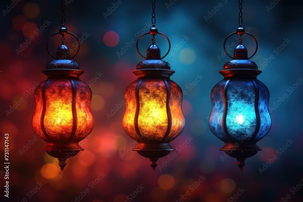 Lantern background with copy space Lantern background with copy space