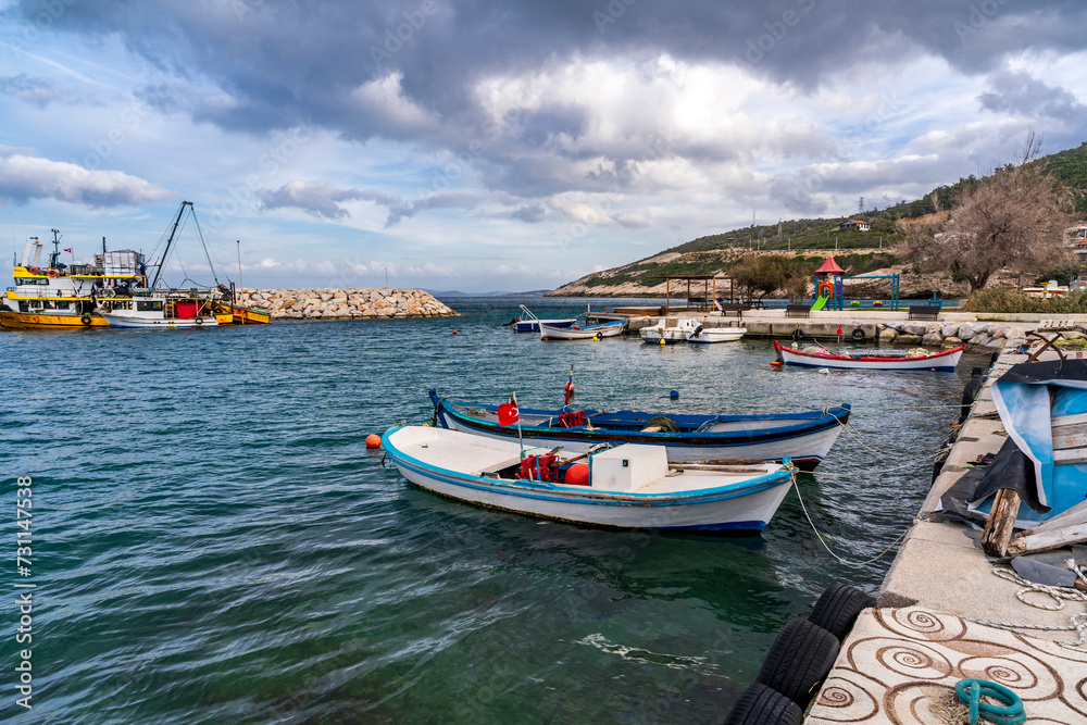 Kaynarpinar Village Harbour view in Turkey