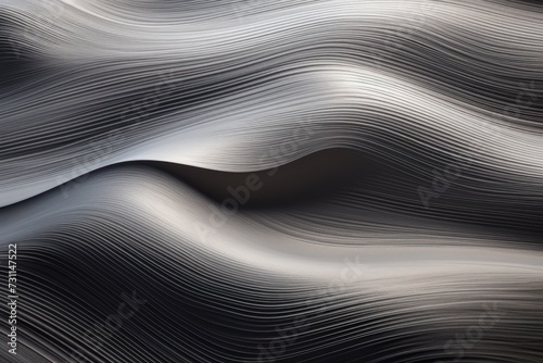 silver wavy lines field landscape