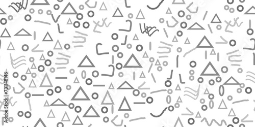 Line Web Memphis Texture. Line Seamless Sketch. Pop Graphic Texture. Vector Dash Ornament. 1980s Geometric Shape. Hand Seamless Doodle. Funky Monochrome Wallpaper Curve. Simple Set Template Background