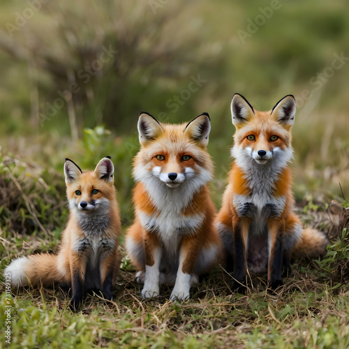 red fox vulpes,animal  wildlife   nature,Ai generated 