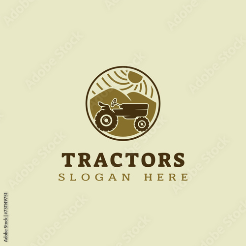 Vintage Tractor Retro