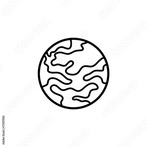 Doodle planets of the solar system