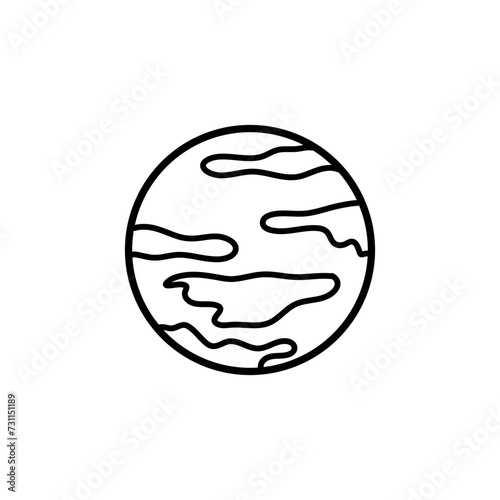 Doodle planets of the solar system