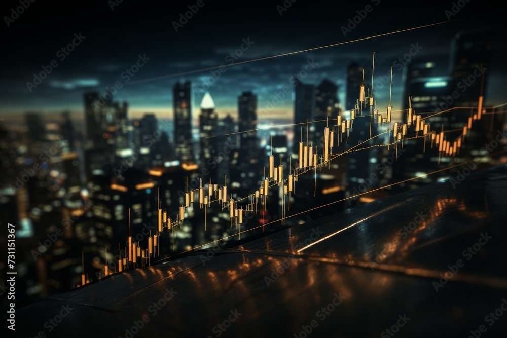 Cryptocurrency investing concept. Concept interest rates and dividends ,investment growth percentage and interest on deposits.