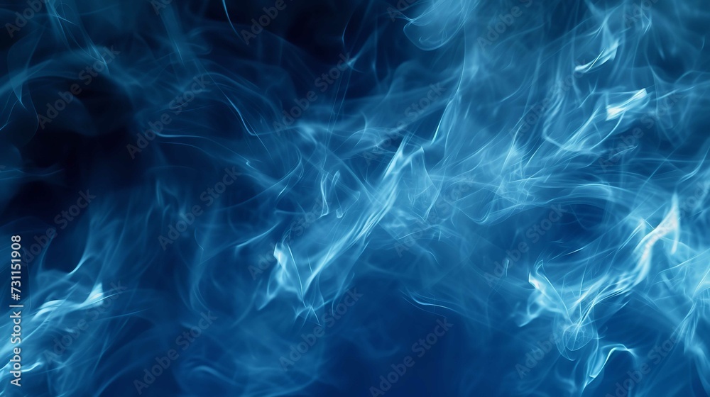 Blue Smoke Texture on Dark Background Abstract Blue Smoke Texture on Dark Background Abstract