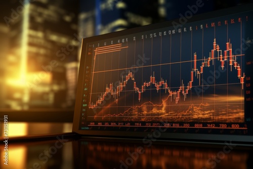 Cryptocurrency investing concept. Concept interest rates and dividends ,investment growth percentage and interest on deposits.