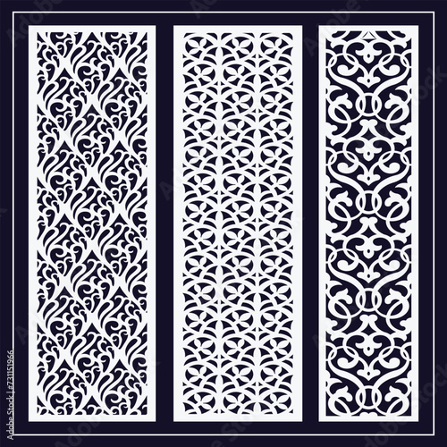 Jali design for graphic and plywood, partition, foam, acrylic and CNC machine cutting.