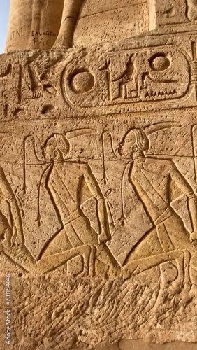 abu simbel slaves egypt vertical ancient 4k photo