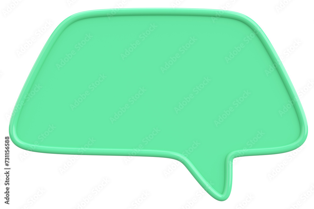 Speech Bubble. Text Box. 3D Illustration. Speech Bubble. Text Box. 3D Illustration.