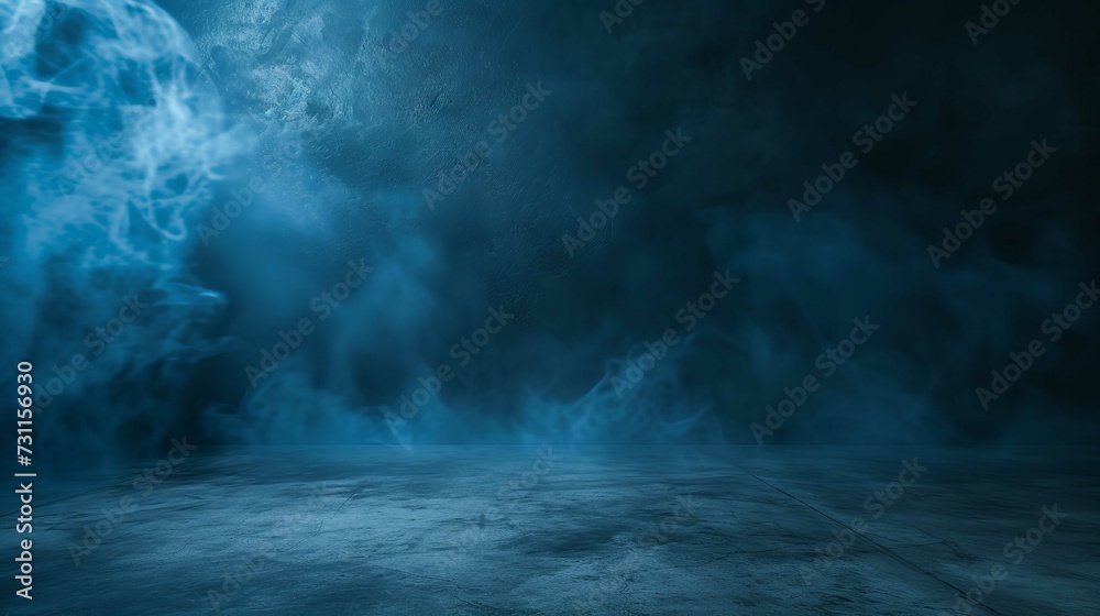 Empty Dark Blue Abstract Cement Wall Empty Dark Blue Abstract Cement Wall