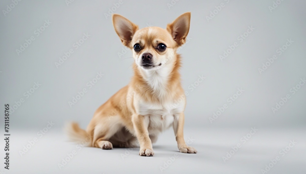 cute Chihuahua, isolated white background

