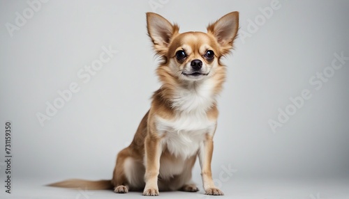 cute Chihuahua, isolated white background 
