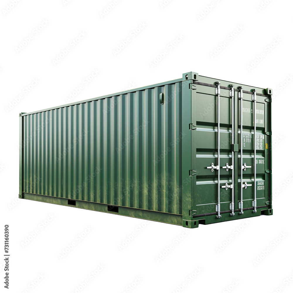 Lonely container isolated on transparent background Lonely container isolated on transparent background