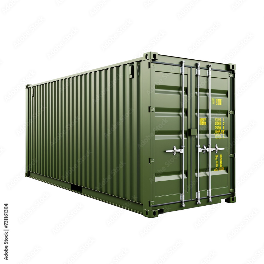 Lonely container isolated on transparent background Lonely container isolated on transparent background