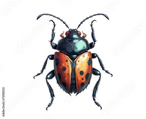 bug isolated on white