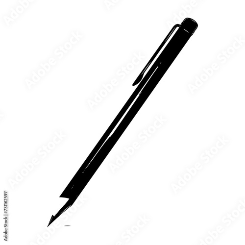 Silhouette pencil black color only 