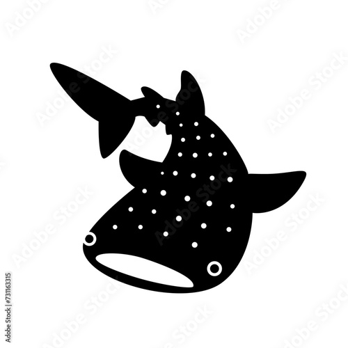 ジンベイザメ（シルエット）