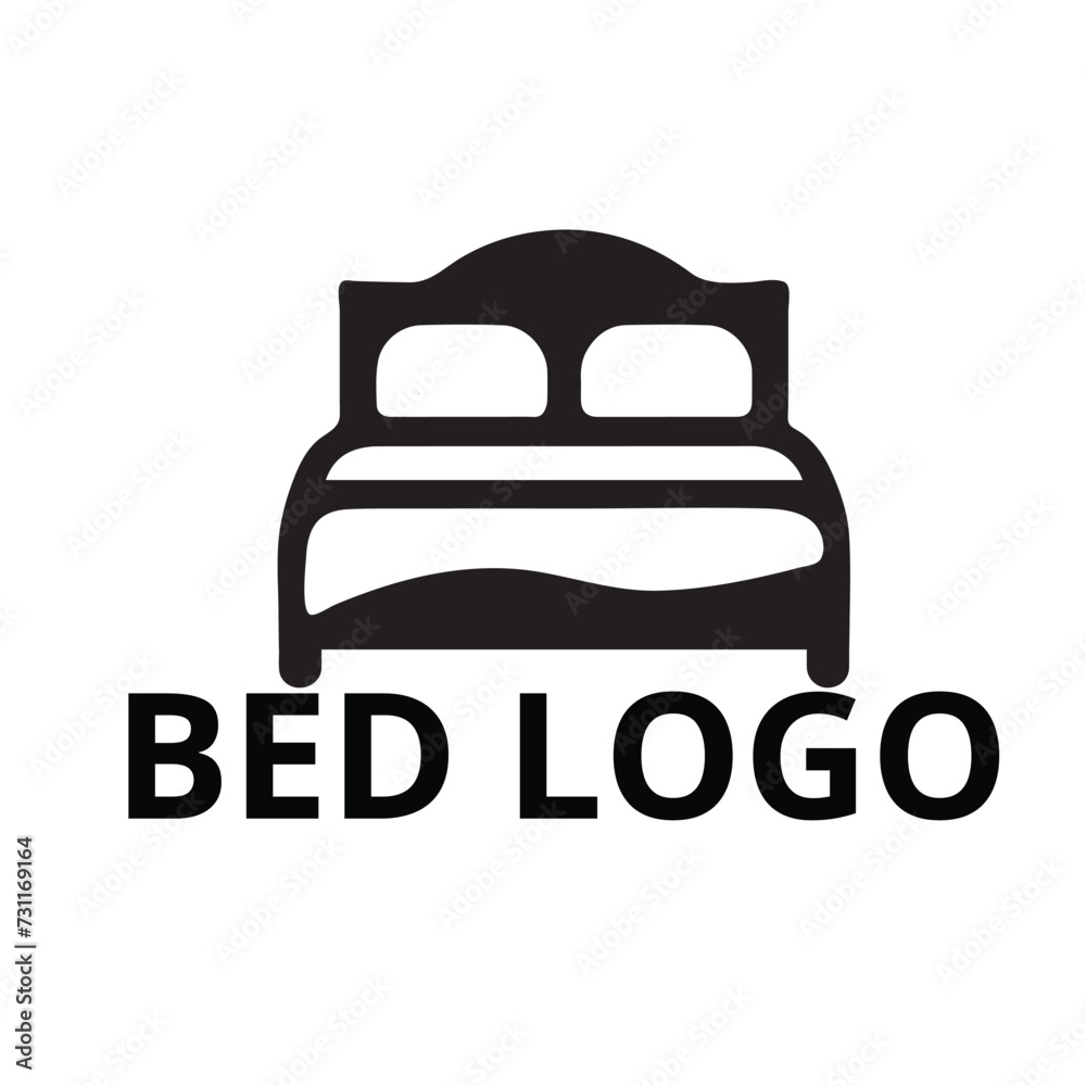 Sleeping Logo Design Template. Vector Logo for Bed. Pillow Bed with Logo Design of the Night Moon Star Sleeping Logo Design Template. Vector Logo for Bed. Pillow Bed with Logo Design of the Night Moon Star