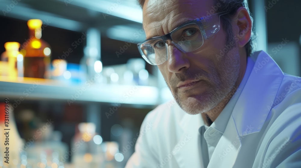 Geneticist in a research lab, exploring the possibilities of genetic therapies Geneticist in a research lab, exploring the possibilities of genetic therapies