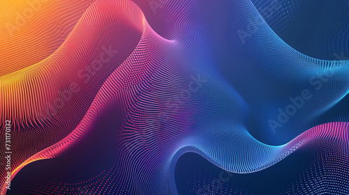 Aero color background made of halftone dots and curved lines