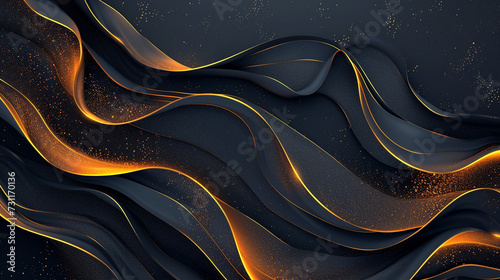 Aero color Luxury background combine with glowing golden lines 