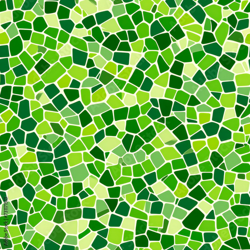 Green Pattern Tile for seamless backgrounds and for filling surfaces in soft colors, ai generated