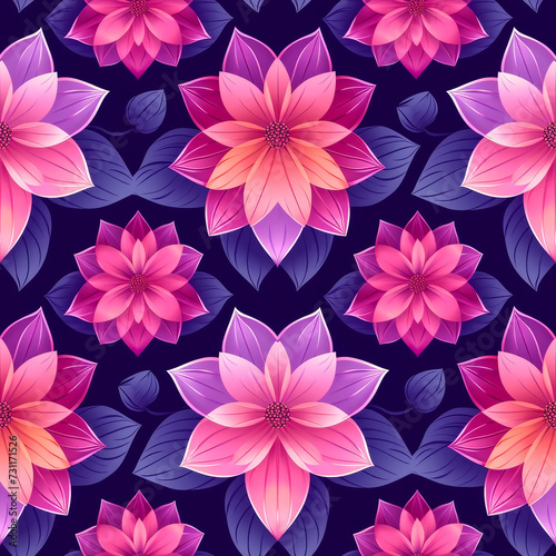 Violet Purple Pattern Tile for seamless backgrounds and for filling surfaces in soft colors  ai generated