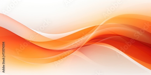 Orange Curve Abstract Background. Modern Art Beautiful Banner with Bright Colors for Business Design