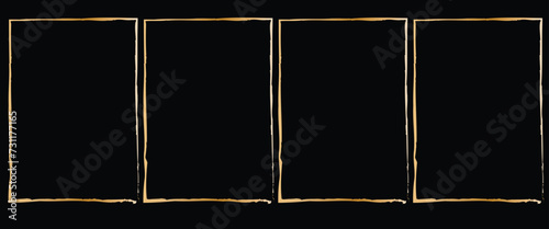 Grunge golden frames.