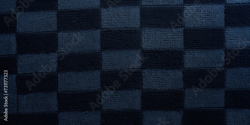 Navy Blue square checkered carpet texture 