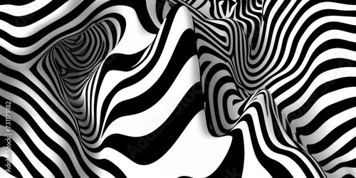 Black and White Background with Vertical and Horizontal Lines, Featuring Wavy Lines and Organic Shapes