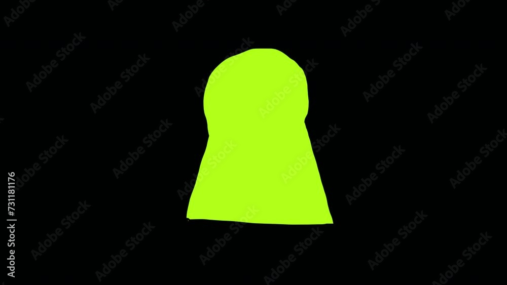 Cartoon video transition with a castle doorway on a green screen. Stock animation of the door opening to change frames in 4K with alpha channel. Concept of surveillance and secrecy. Cartoon video transition with a castle doorway on a green screen. Stock animation of the door opening to change frames in 4K with alpha channel. Concept of surveillance and secrecy.