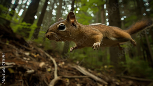 Agile leap of a North American flying squirrel © Veniamin Kraskov