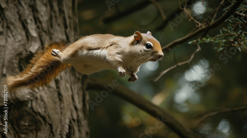 Agile leap of a North American flying squirrel © Venka