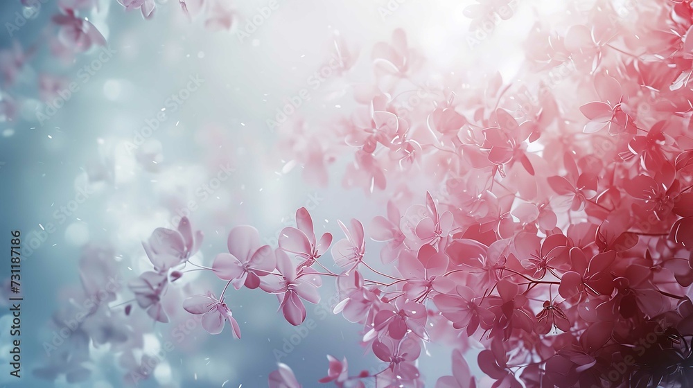 Light Soft Floral Abstract Background