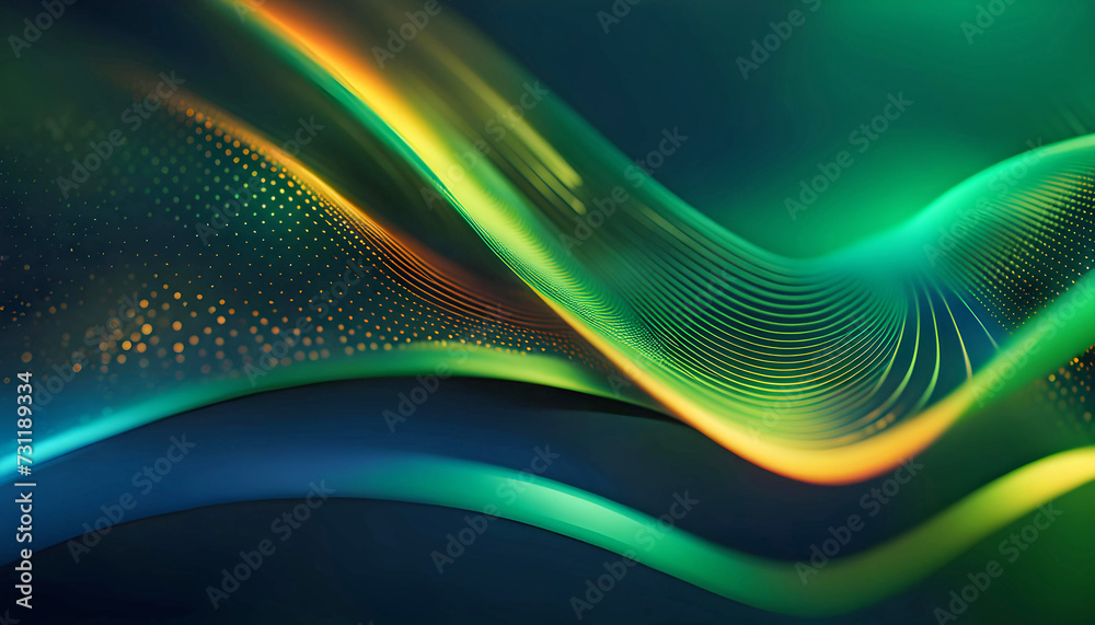 Abstract technology background with surface lines and dots, Futuristic background with digital innovation, blurred abstract divided and golden waves, Abstract technology background with surface lines and dots, Futuristic background with digital innovation, blurred abstract divided and golden waves,