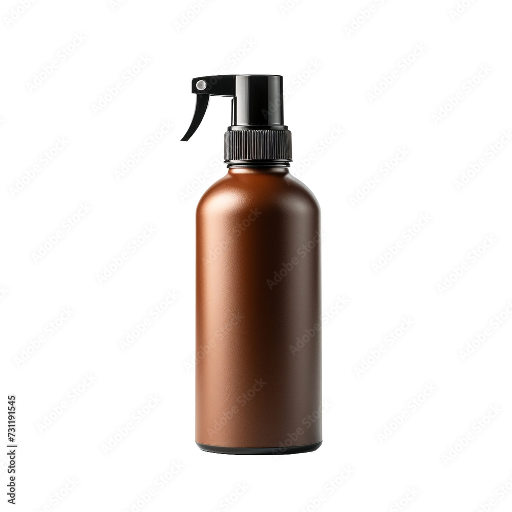 Luxury leather spray bottle isolated on transparent background Luxury leather spray bottle isolated on transparent background