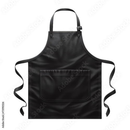 black apron isolated on transparent or white background, png