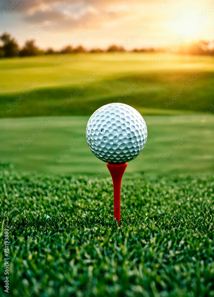 golf ball on the field. Selective focus. golf ball on the field. Selective focus.